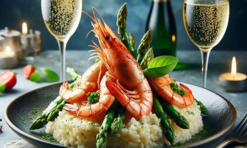 Camarão ao Champagne com Risoto de Aspargos: A Receita Perfeita para Eventos Sofisticados
