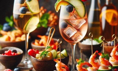 Drinques Refinados para Acompanhar Canapés e Espetinhos de Camarão